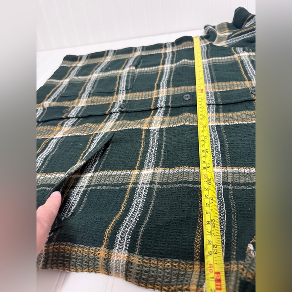 Kith Men’s Shadow Plaid Boxy Collard Overshirt -Stadium Size Large KHM031109-302 - Picture 10 of 10